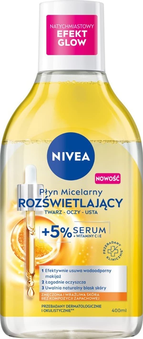 NIVEA V Liquid 400ml micellär storlek 5% serum 98717&