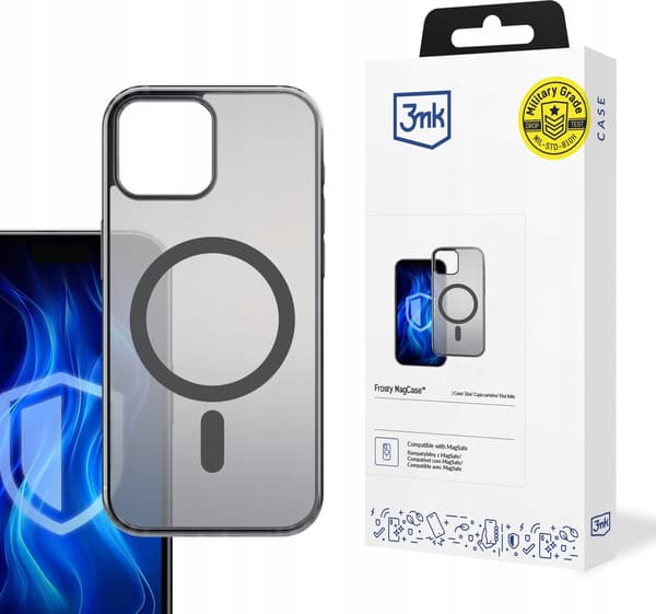 3MK Frosty MagCase iPhone 14 Plus musta/musta