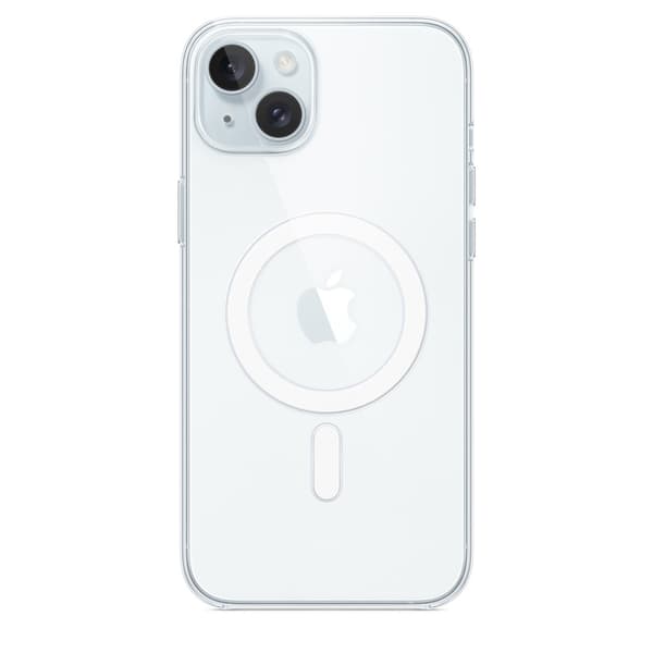 MagSafe-kuori iPhone 15 Plus -puhelimelle, läpinäkyvä