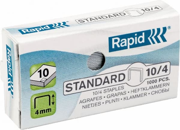 Esselte Rapid Standardhäftklamrar 10/4, 1000 st (24862900)