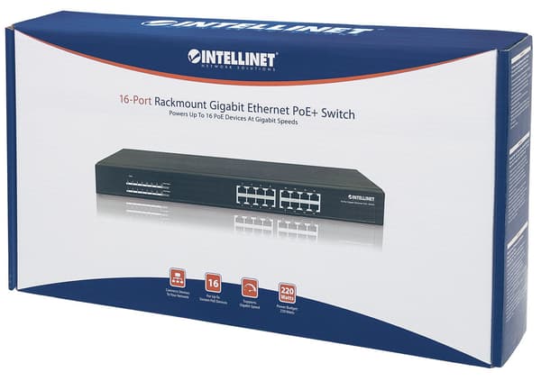 Intellinet 560993 Switch 16p Gigabit PoE