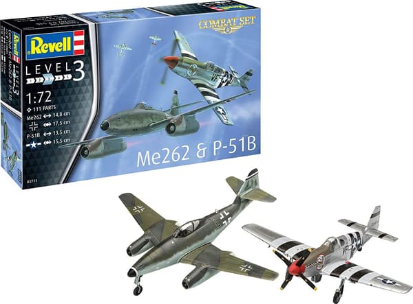 Lentokoneet 1:72 Me 262 & P-51B