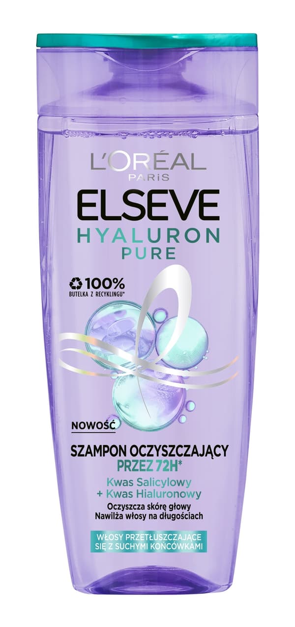 ELSEVE Hyaluron Pure Læder Rensende Shampoo 400ml