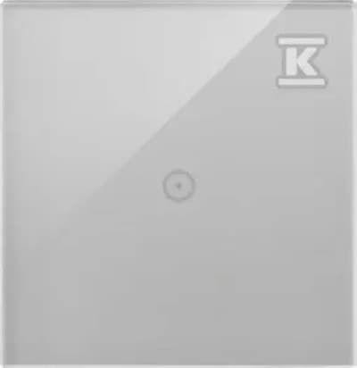 Simon Touch Frame kosketuspaneeli S54 Touch, 1 moduuli, 1 kosketusrasia, hopea Mgla DSTR11/71