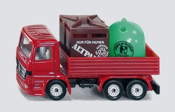 Siku Lastbil med avfallscontainer
