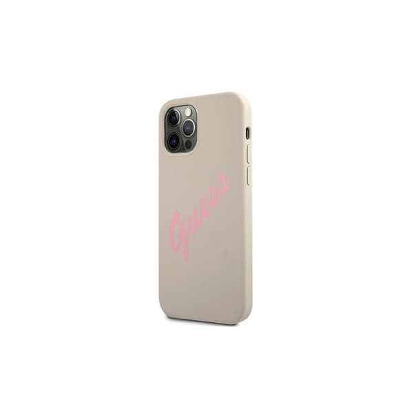 Guess GUHCP12MLSVSGP iPhone 12/12 Pro 6.1\" grå rosa/grå rosa Hardcase Silikone Vintage