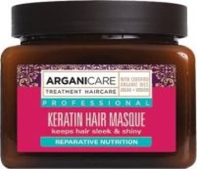 Arganicare_Keratin Masque för skadat hår hårmask för torrt hår 500ml