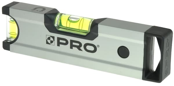PRO ANODISERET VATERPAS 17cm MAGNETISK