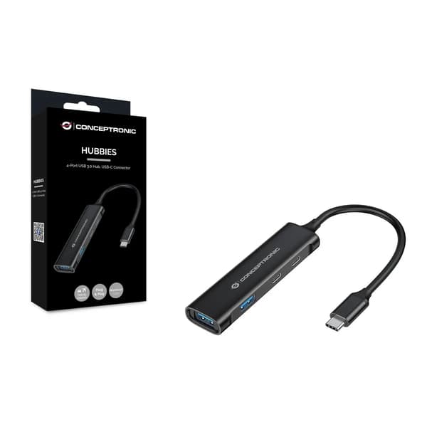 Conceptronic HUBBIES12B 4-portars USB 3.0-hubb