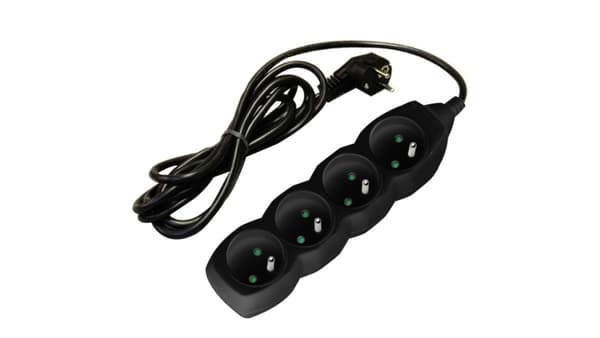 Front løsere 1,5m 4xGN (2P+Z) sort