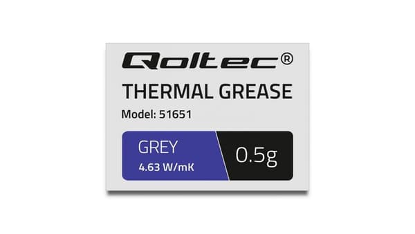 Lämpöä johtava tahna Qoltec 4.63W/m-K | 0.5g | harmaa