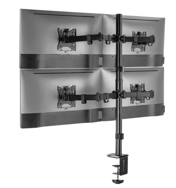 Equip 650159 skærmbeslag og -stativer 81,3 cm (32") Sort Skrivebord