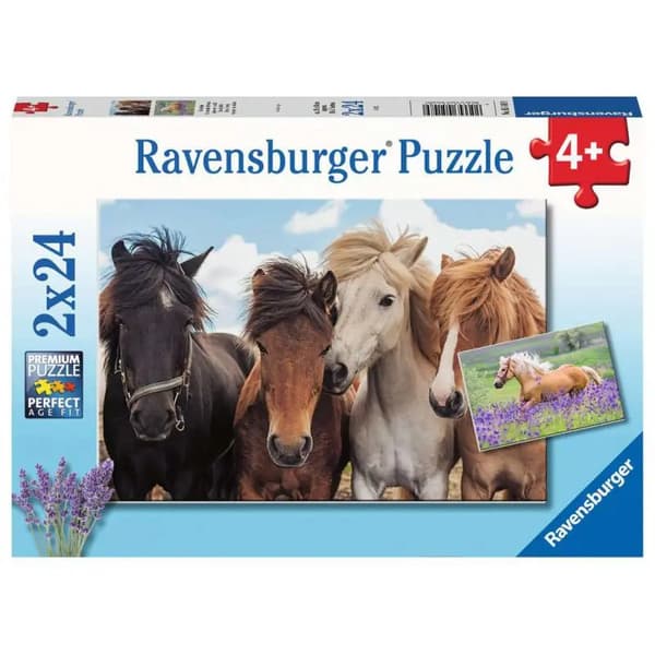 Palapeli 2x24 palaa Hevoset 051489 RAVENSBURGER p8