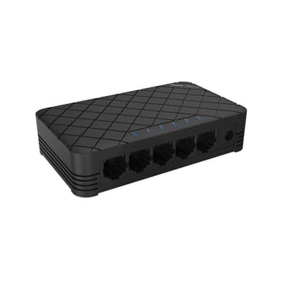 Ikke-administrerbar Switch Reyee 5 porte 1 Gbit plastik desktop-kabinet