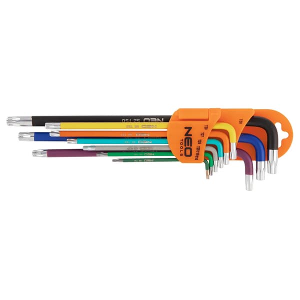 Neo Torx nyckelsats typ L T10-T50 9 delar (09-518)
