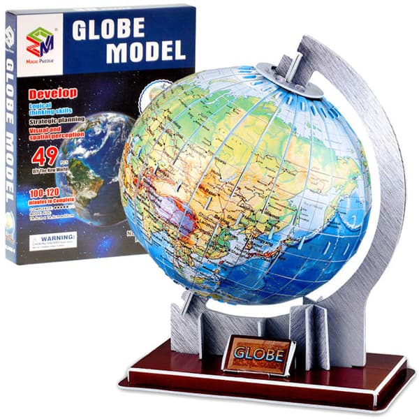 3D TILAPALLO-PALAPELI 49 osaa maapallopalapeli ZA0936