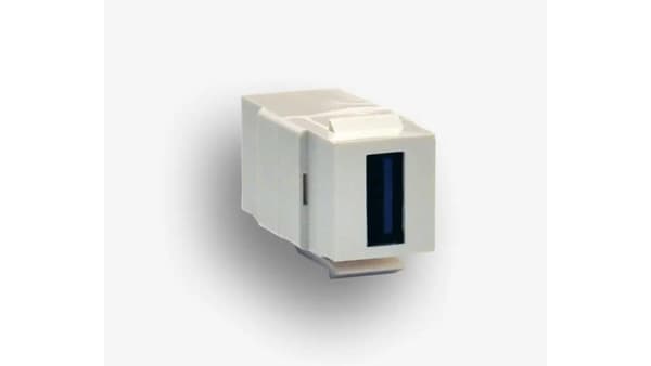 USB 3.0 Typ A Hona Keystone Jack Vit Färg EM/KEY-USB3.0-A/A-DC