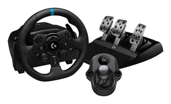 Logitech G923 SE + växelspak PS4/PS5/PC