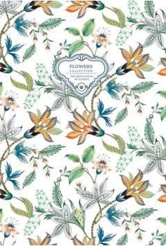 Dekorativ notesbog 143x210/96K linje Blomster