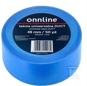 TEIPPI ONNLINE 48MM/50YD SININEN KANAVA