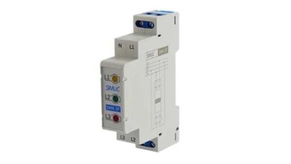 Simet LED Spänningsindikator 3-fas SWN 3F TS 35 grå 85132012