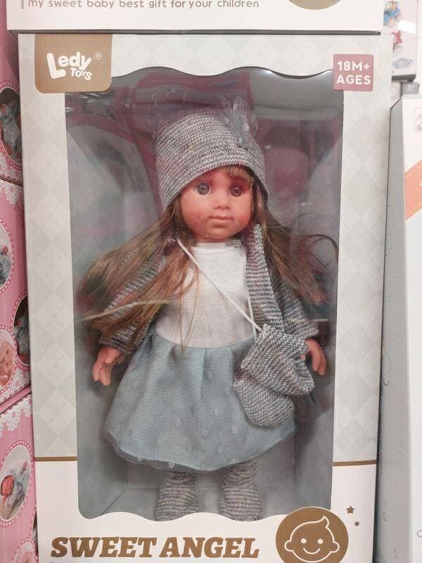 Dukke i vintertøj 35cm