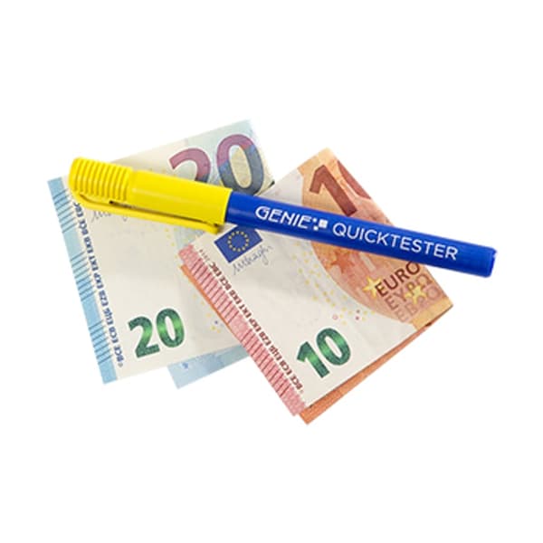 GENIE Quicktester pengeseddel, pakke med 10