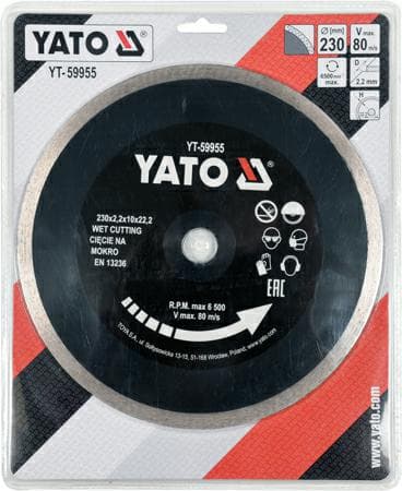 YATO FULL DIAMOND DISC 230 x 22.2mm 59955