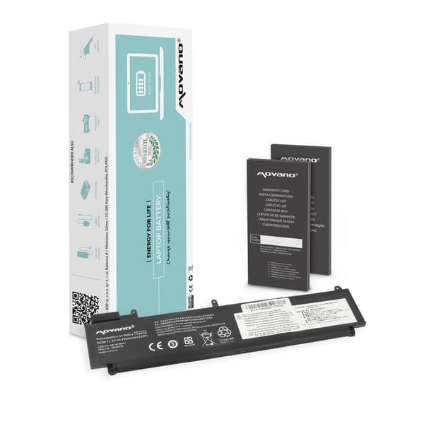 Movano batteri til Lenovo ThinkPad T460s, T470s - bageste batteri