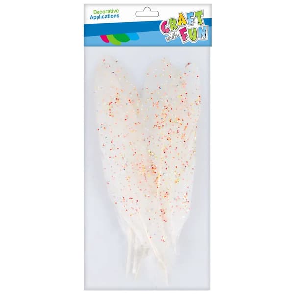 Glitterfjädrar portfölj 17-22cm