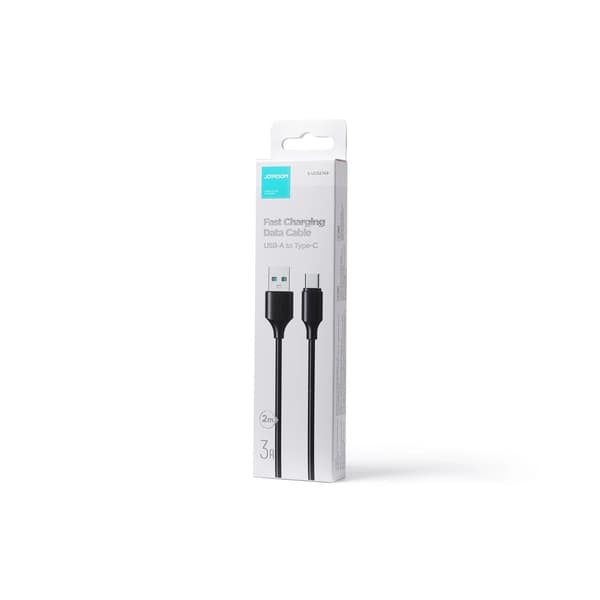 Joyroom A9-sarjan kestävä USB-A/USB-C-kaapeli (3 A, 2 m) – musta