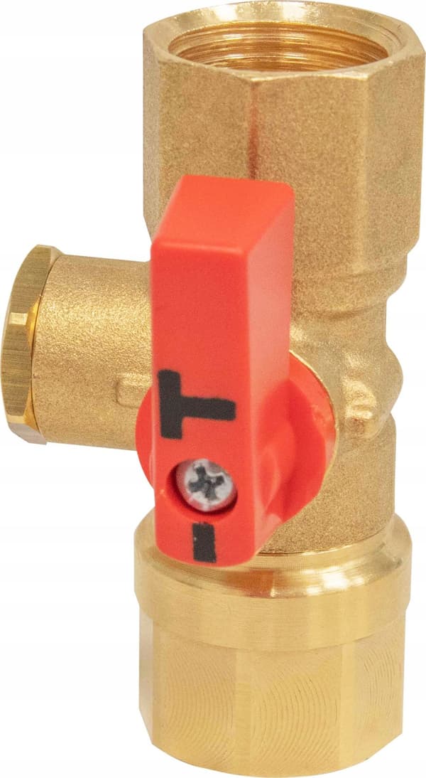 Afriso AMC 2-vejs manometerhane, 2x GW G1/2, PN25A