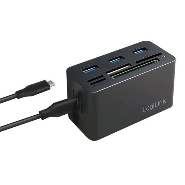 Kortlæser Logilink USB 3.2 8-Port sort