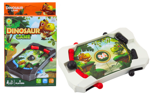 Arcade-minipeli dinosauruskuula valkoinen