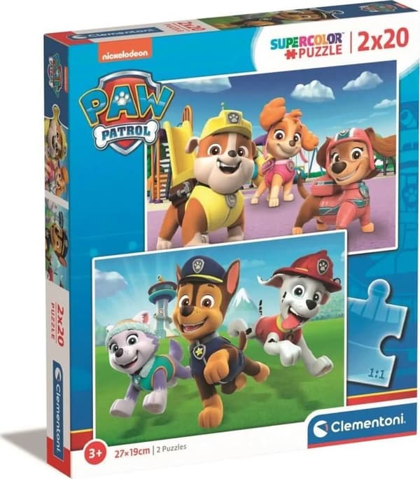 Pussel 2x20 Super Color Paw Patrol