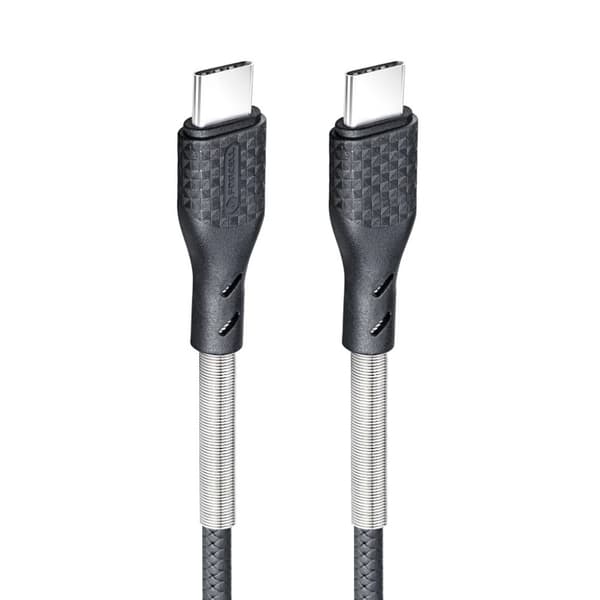 FORCELL Carbon-kaapeli Type C - Type C 3.0 QC Power Delivery PD 60W CB-02C musta 1 metri