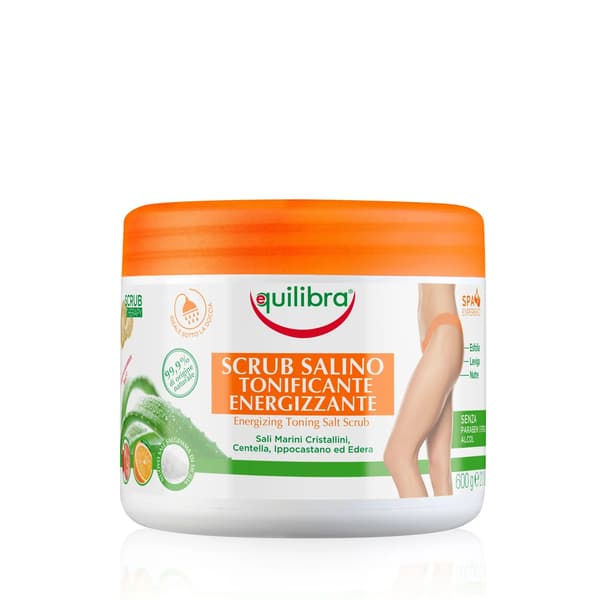 Equilibra Aloe Tonande och Energigivande Saltskrubb 600g