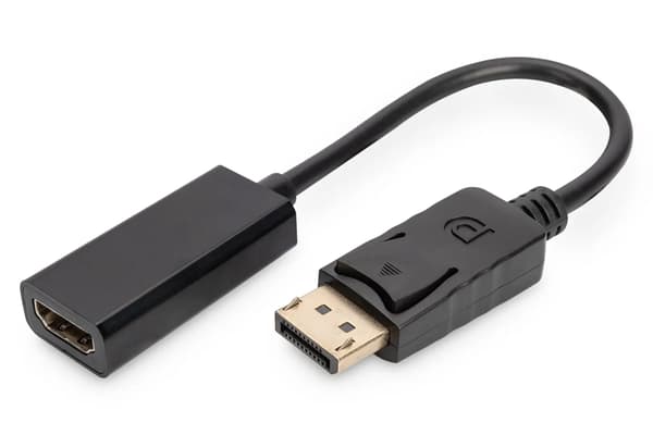 DIGITUS Grafikkortadapter - DisplayPort til HDMI - 15 cm