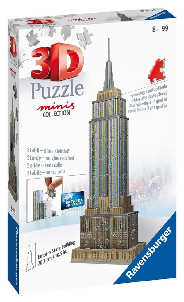 Ravensburger Puslespil 3D Mini Bygninger. Empire State Building 112715 RAVENSBURGER