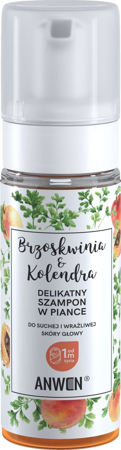 Anwen-vaahtoshampoo persikka & korianteri 170ml