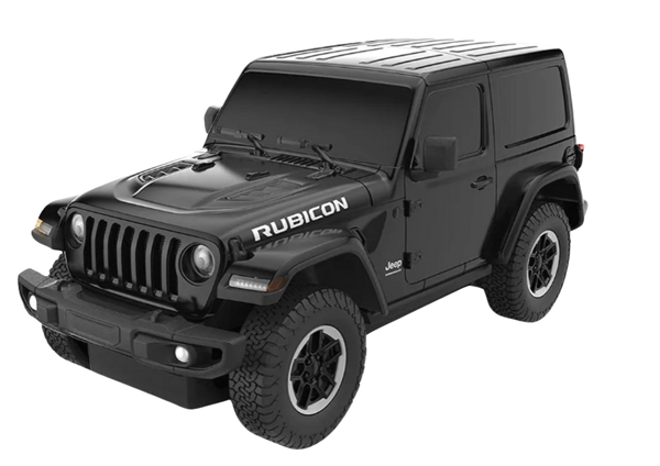 Bil R/C 1:24 Fjernstyret JEEP Wrangler JL Rubicon Sort