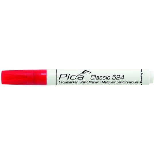Pica Classic Industriel Malingsmarkør, 2-4 mm rund spids, rød
