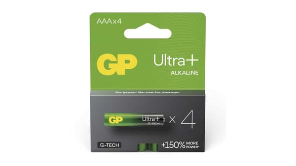 1x4 GP ULTRA PLUS Alkaline 1,5V AAA Micro LR03    03024AUPETA-B4
