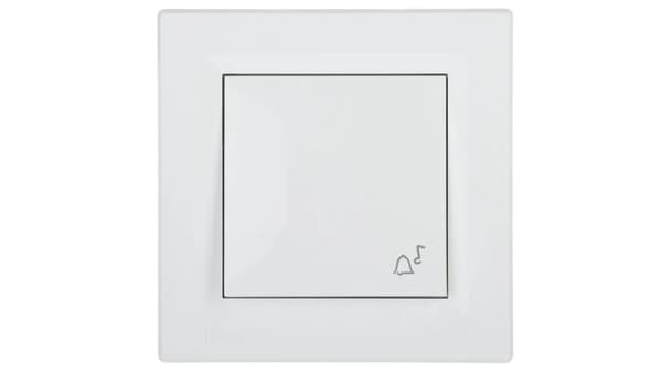 Schneider Electric Tryckknappsklocka Aspora vit - EPH0800221