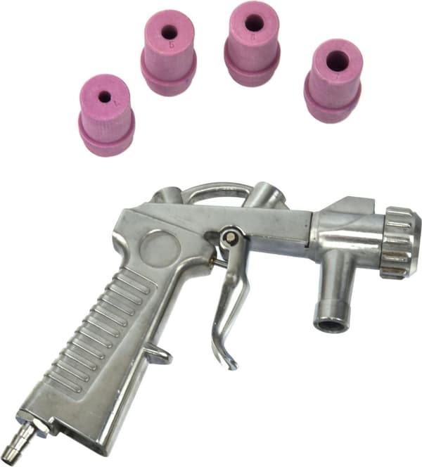 SANDBLÄSTRINGSP pistol + 4 GEKO MUNSTYCKEN