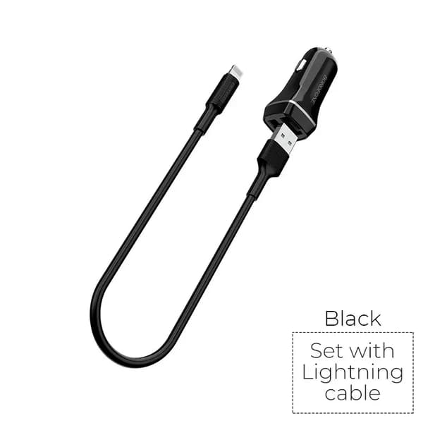 Borofone Batterioplader 2x USB-A 2.4 A (BFO-BZ2-L-B)