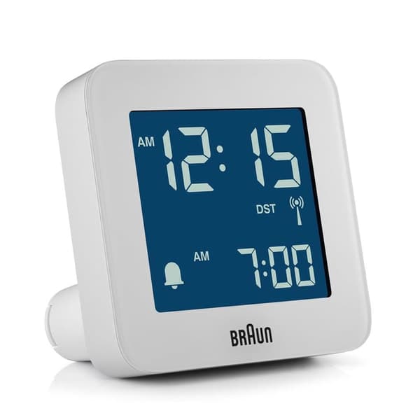 Braun BC 09 W-DCF vit radiostyrd väckarklocka