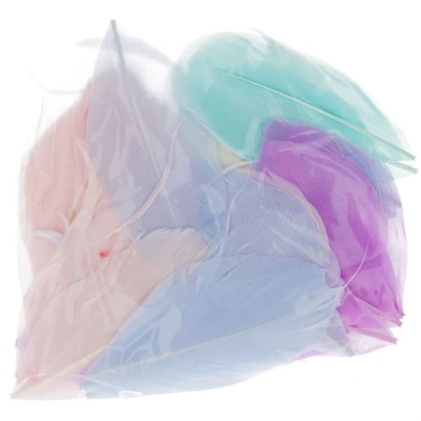 Höyheniä 4-5cm pastelli 50kpl