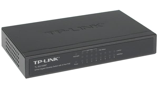 TP-Link TL-SG1008P - switch - 8 porte - uadministreret