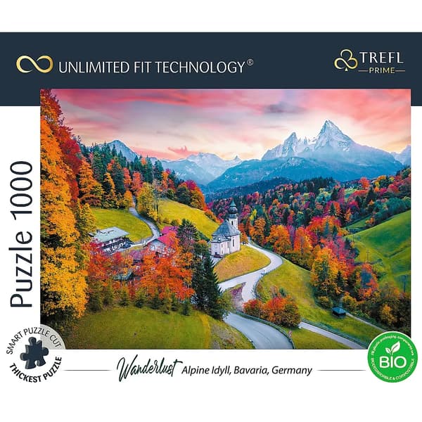 Palapeli 1000 palaa UFT Alpit, Baijeri, Saksa